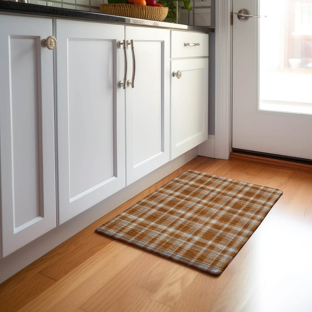 Premium Washable Super Soft Plaid Mayfield Rug