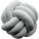 preview thumbnail 1 of 4, LCM Home Fashions Soft Home Decorative Plush Knott Pillow Ball Pillow Cushions - N/A White
