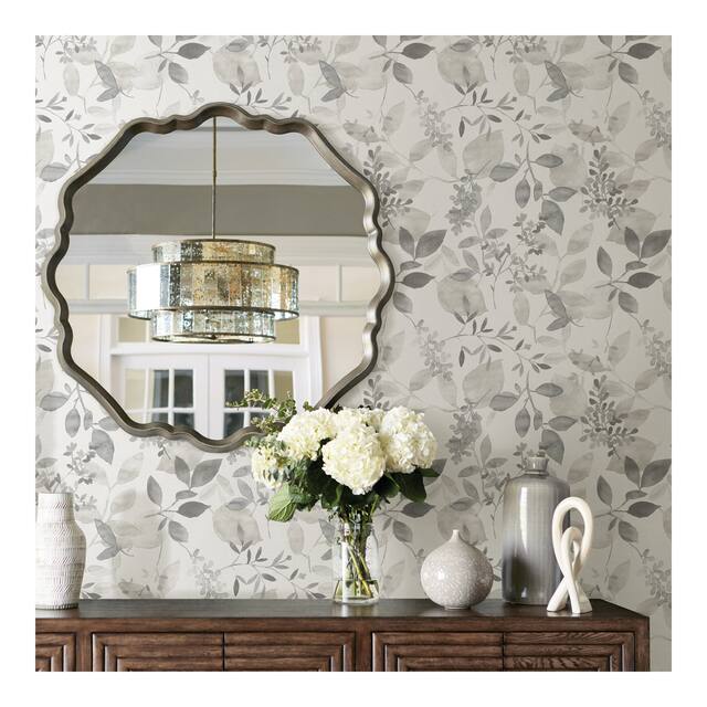 Grey Breezy Peel & Stick Wallpaper - 216in x 20.5in x 0.025in - On Sale