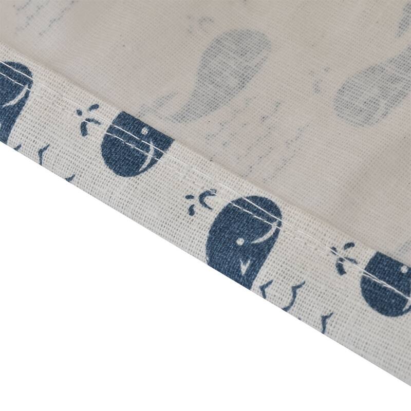 Household Fabric Whale Pattern Makeup Storage Bin Basket Closet Box Container - 21 x 17 x 13cm