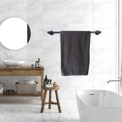 24" Wall Mounted Towel Bar - Oil Rubbed Bronze Finish