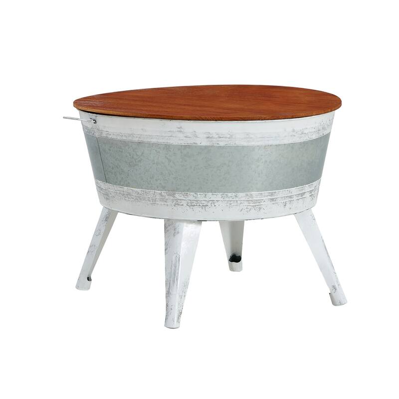 Metal Cocktail Table with Storage Space