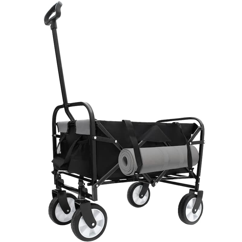 225 lb Collapsible Wagon Cart with Strapping System