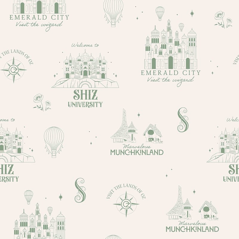 RoomMates Wicked Land of Oz Peel and Stick Wallpaper