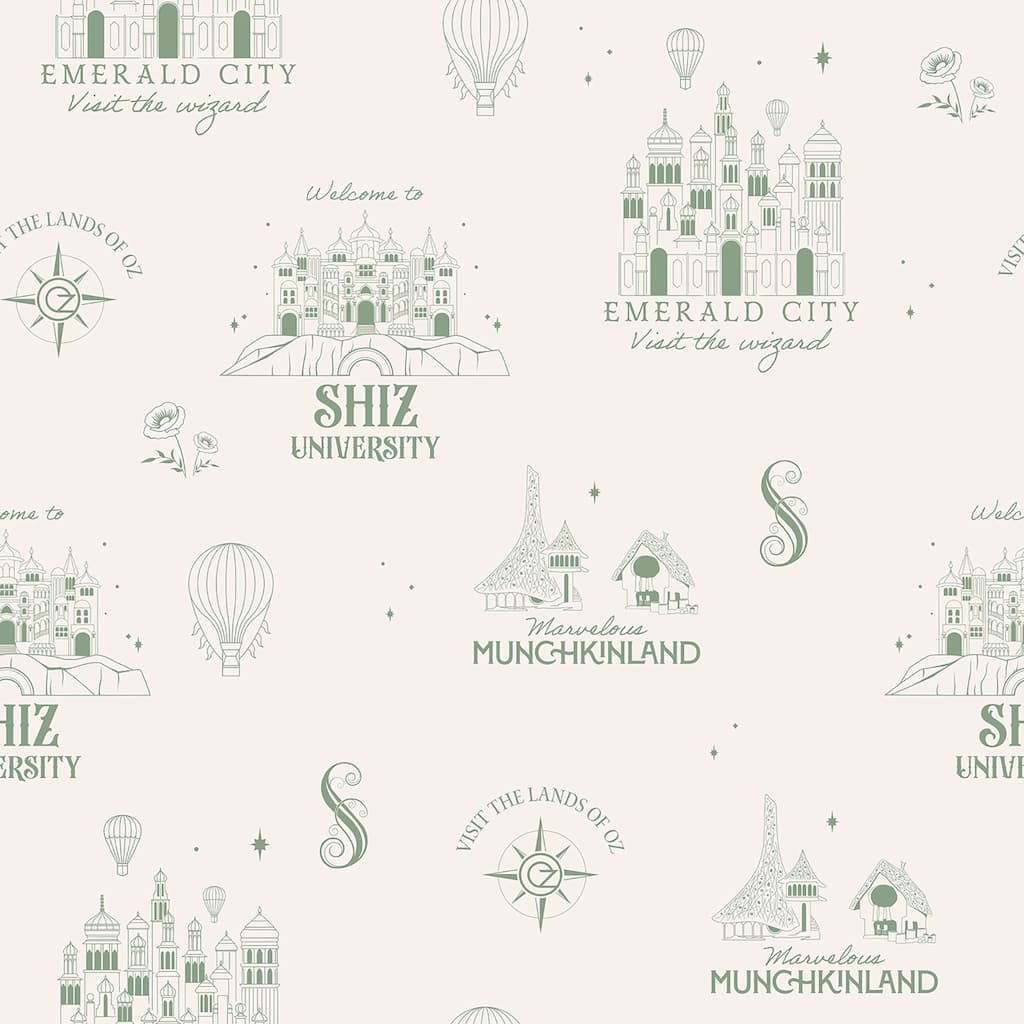 RoomMates Wicked Land of Oz Peel and Stick Wallpaper