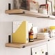 preview thumbnail 6 of 11, Wallniture Forte 72 in Floating Shelves, 2 Pcs, Burnt, Wood