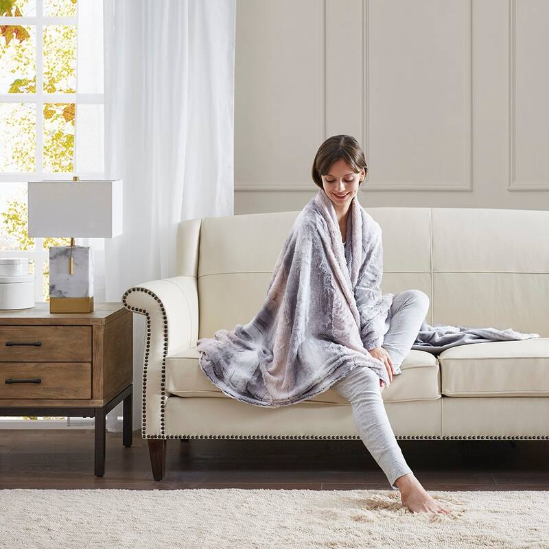 Super Cozy Soft Throw, 100% Polyester Reversible Throw Blanket for Couch, Machine Washable - 60x70 inches