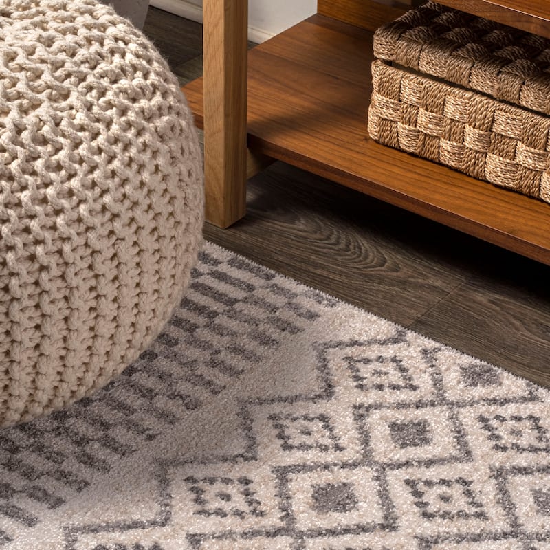 JONATHAN Y Bhalil Berber Geometric Stripe Area Rug