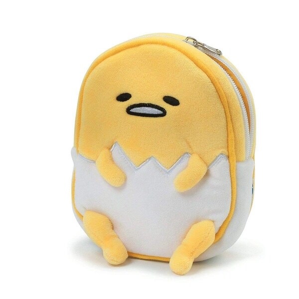 Gudetama the Lazy Egg 6.5-Inch Plush Zipper Pouch - Gold. Opens flyout.