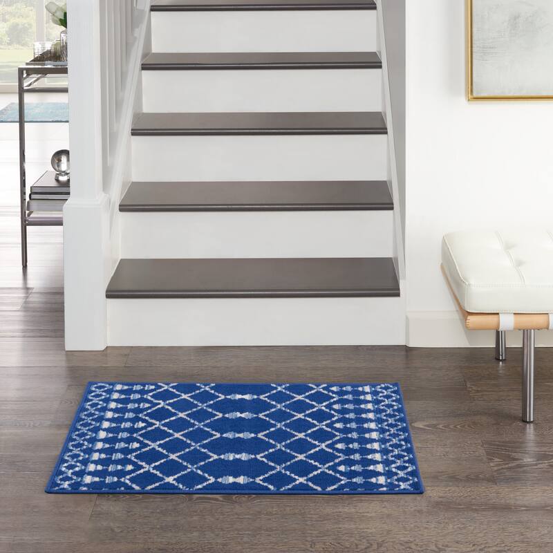 Nourison Whimsicle Moroccan Bohemian Area Rug - 2' x 3' - Navy - Runner/Rectangle