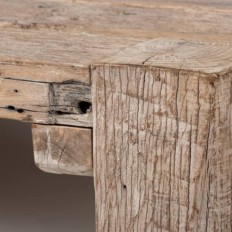 McArthur Light Brown Reclaimed Solid Wood Square Coffee Table - 48.0L x 48.0W x 14.0H
