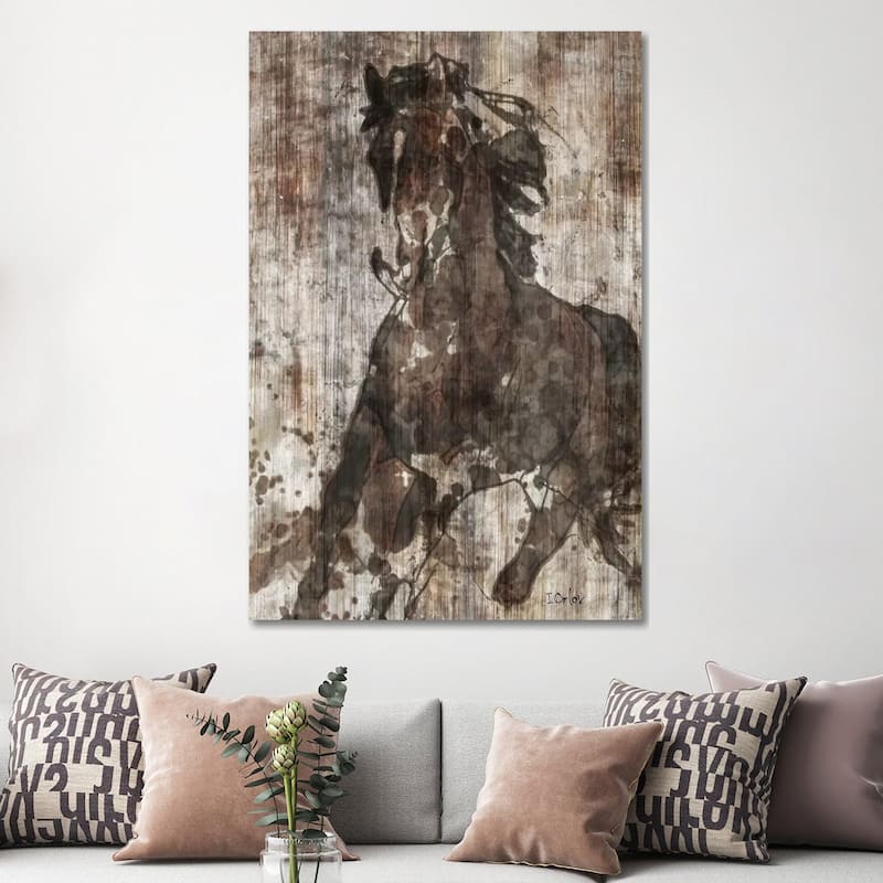 iCanvas "Galloping Horse" by Irena Orlov Canvas Print