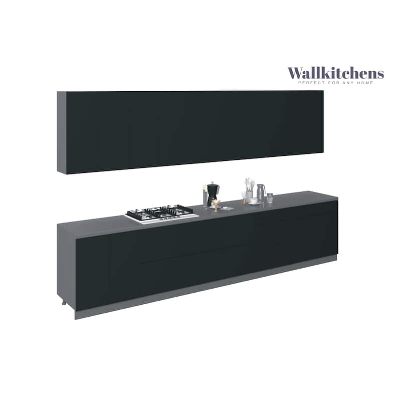 Kitchen Signature Collection Black Color Base Size 13Ft Wide - 153x24 - Black