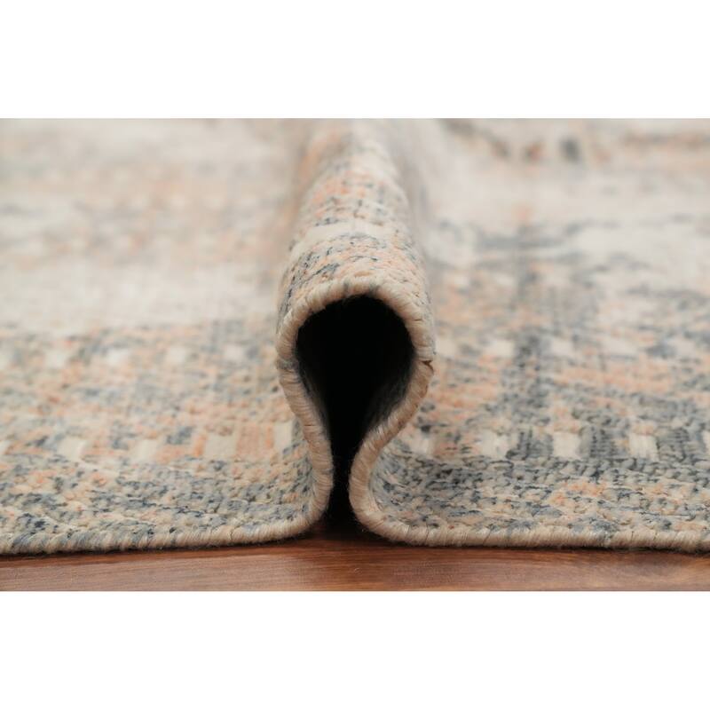 Hand Knotted Oriental Viscose Silk Carpet Modern Abstract Multi-Colored Abstract Area Rug - 8' 0'' X 6' 4''