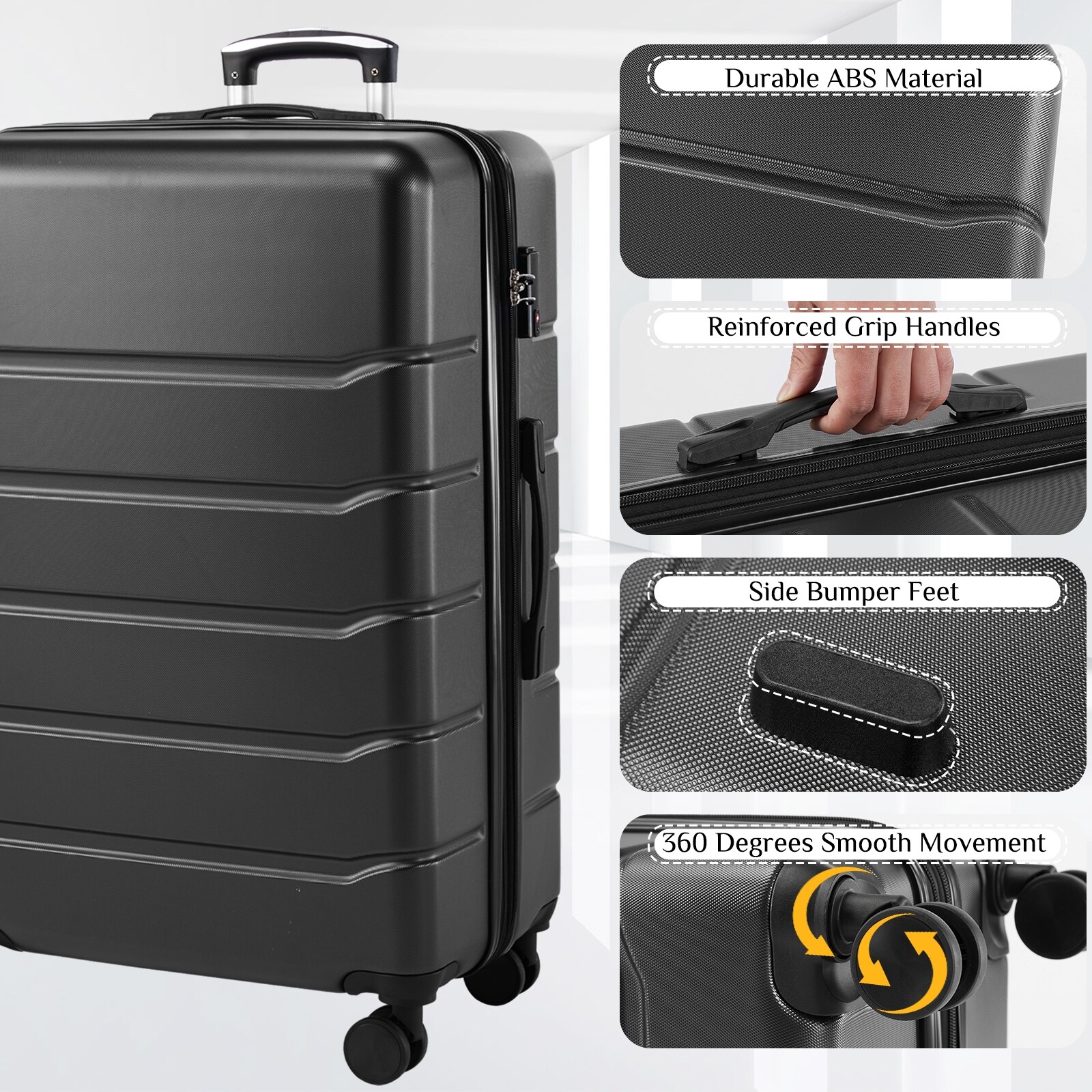 Grip suitcase clearance