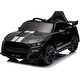 preview thumbnail 7 of 12, Ride On Car with Remote Control, 12V 3 Speeds Battery Powered Electric Vehicle with AUX/USB MP3 Music, LED Lights, Radio Black
