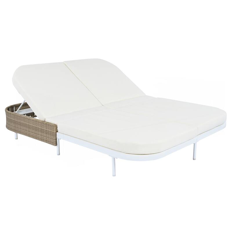 Iron Frame Outdoor Bed Loveseat
