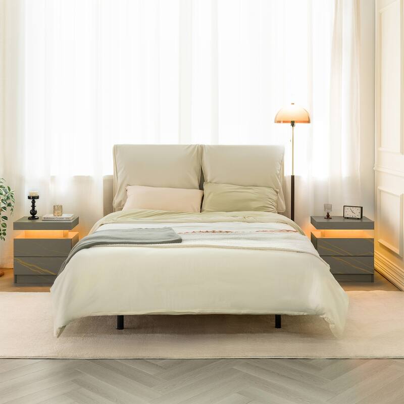 Sofa Side Table Bedside Table, Coffee Table Accent Cabinet