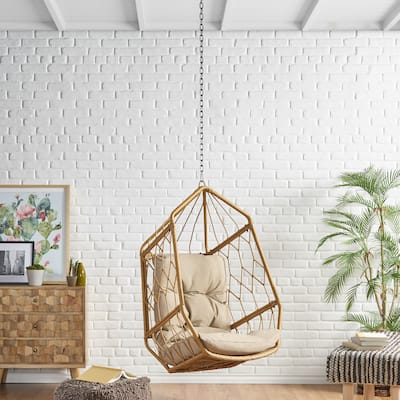 Tamara Outdoor Wicker Outdoor, Indoor Hanging Chair (NO STAND) by Christopher Knight Home