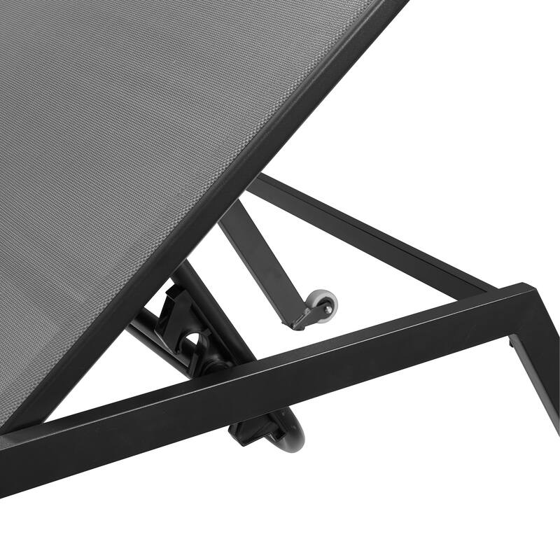 Corvus Torino Adjustable Sling Fabric Patio Chaise Lounge