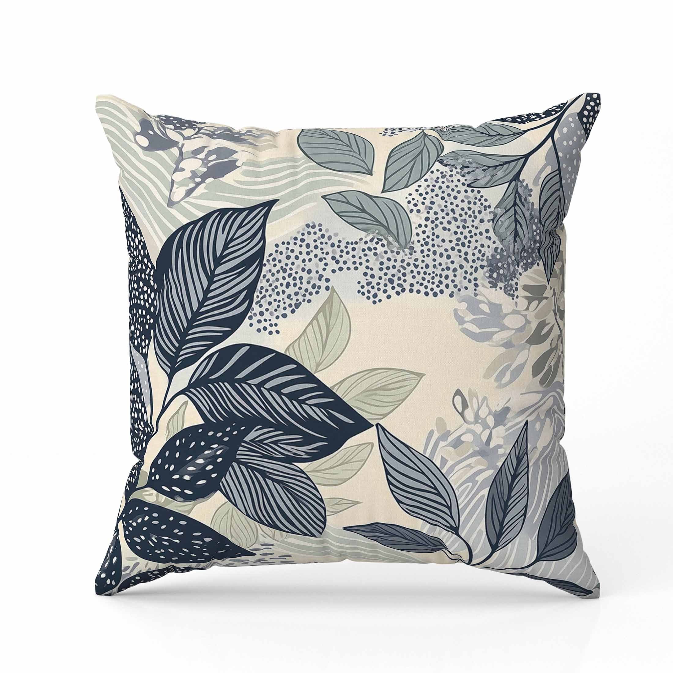 Reflective Leaves Indoor/Outdoor Pillow 16x16