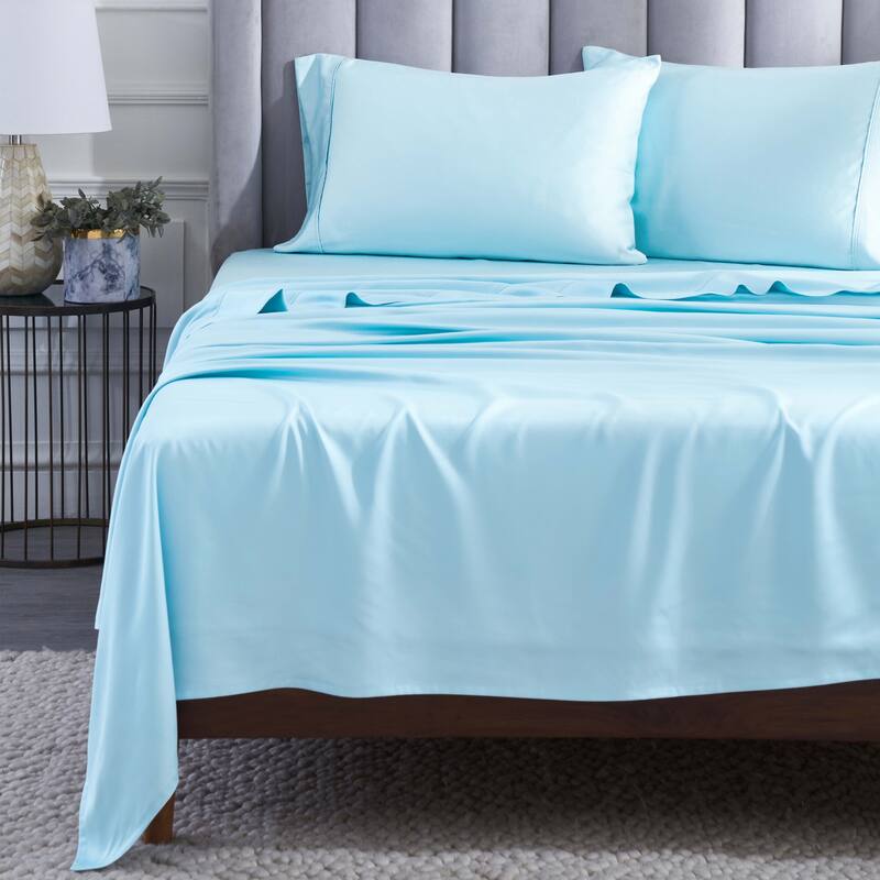 Superior Modal From Beechwood 400 Thread Count Deep Pocket Bed Sheet Set