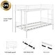 preview thumbnail 21 of 24, Space-Saving Twin Bunk Bed with Full-Length Guardrails, Anti-Noise Design