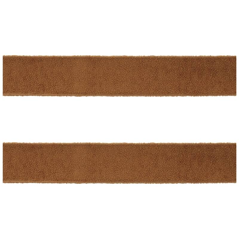 Fuzzy Brown Wired Ribbon (Set of 2)