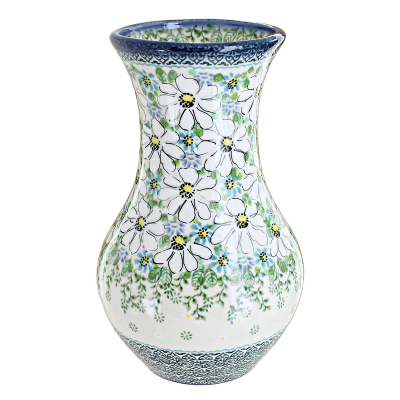 Blue Rose Polish Pottery W04 Galia Vase