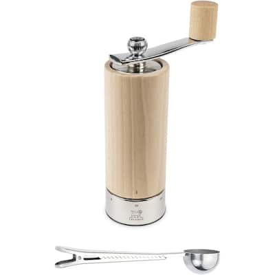 Peugeot Isen u'Select Pepper Mill Gift Set 18cm-7in, Natural - With Stainless Steel Spice Scoop & Clip