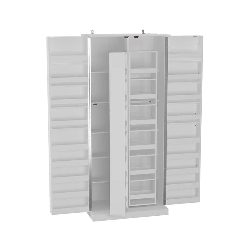 Wine Cabinet Smart Design: Your Stylish Buffet Solution Pantry White - 31.5"X72.2"