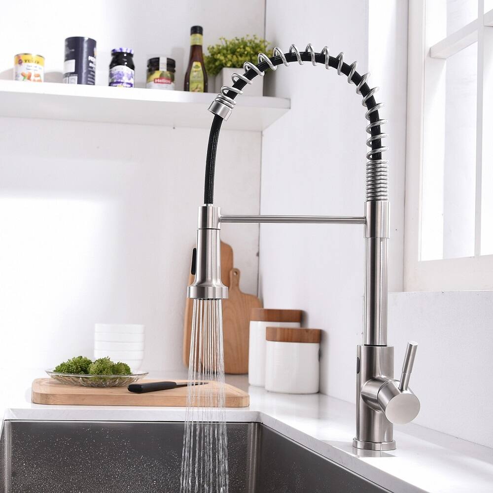 Touchless Kitchen Faucet w/Pull Down Sprayer Motion Sensor Sink Faucet