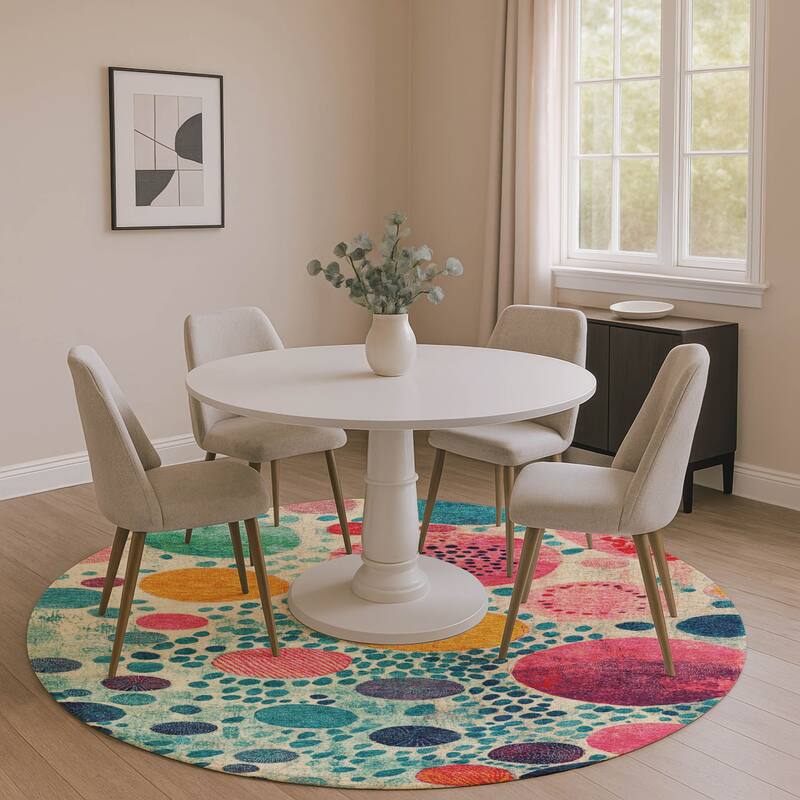 Premium Washable Super Soft Mayfield Rug - Teal - 8' x 8'