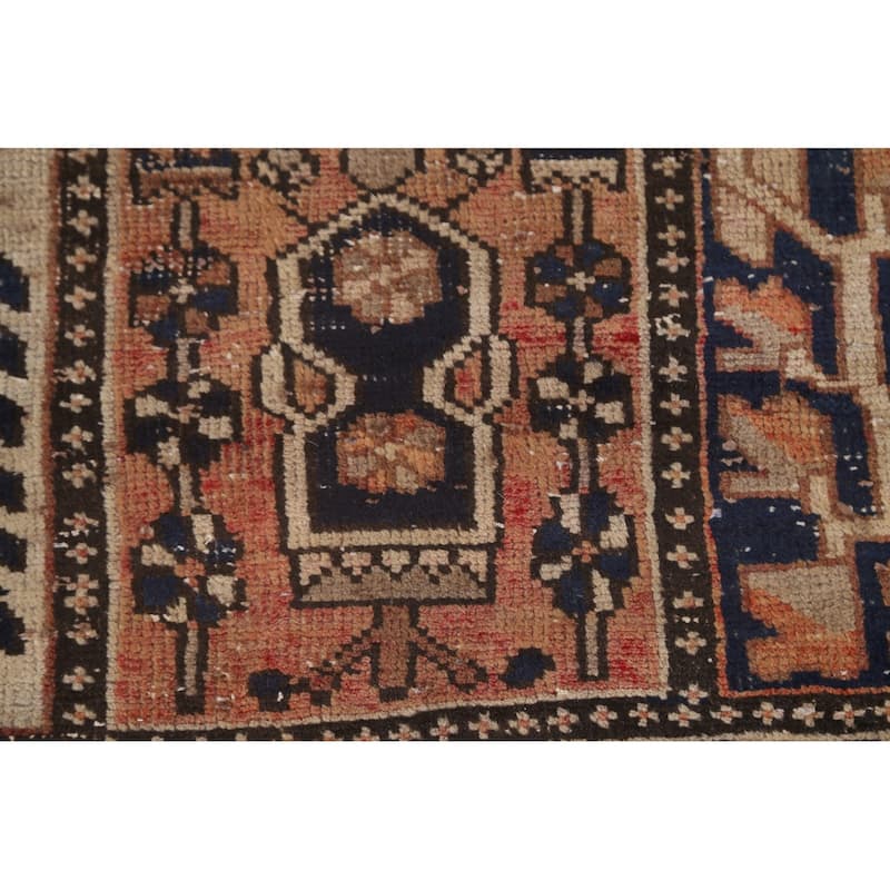Garden Design Bakhtiari Persian Antique Area Rug Handmade Wool Carpet - 6'7"x 10'1"