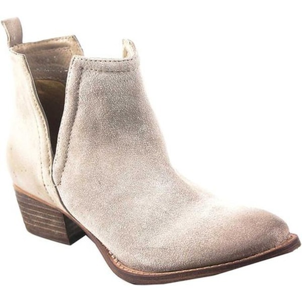 stone suede ankle boots