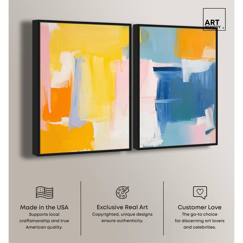 Skyward Radiance I Canvas Set of 2 by Art Remedy