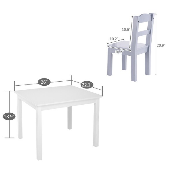 childrens table and 4 chairs