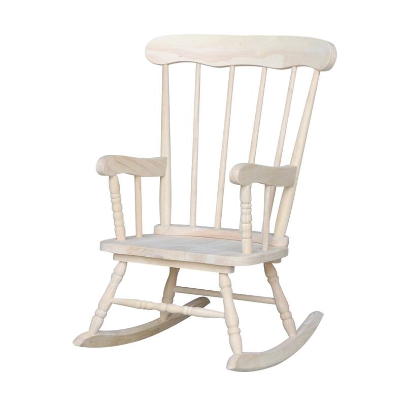 Solid Wood Juvenile Rocking Chair - Unfinished