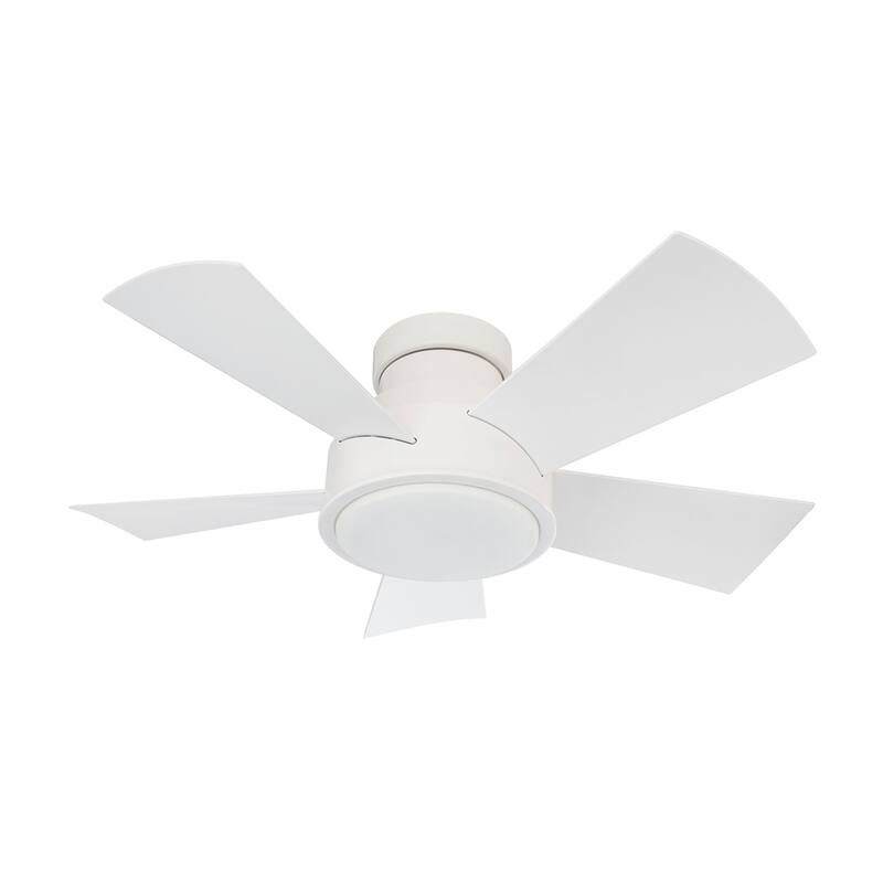 Vox Indoor/Outdoor 5-Blade Smart Flush Mount Ceiling Fan 38in with 3000 LED and Remote Control - 38