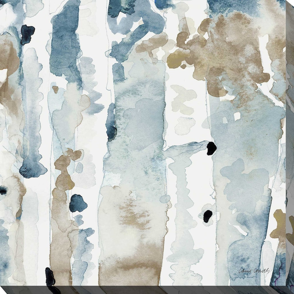 "Blue Upon the Hill Square III" Print on Canvas