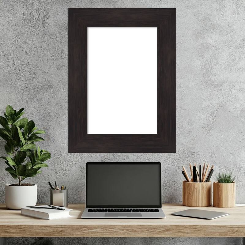 Amanti Art Furniture Espresso Framed Dry Erase Magnetic Board