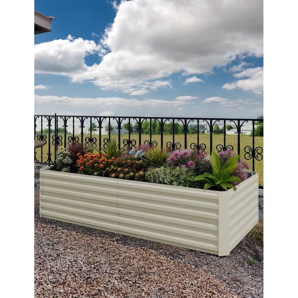Galvanized Raised Garden Bed, for Vegetables,Flowers