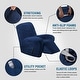 preview thumbnail 8 of 19, Enova Home Velvet Spandex Recliner Chair Slipcover with Elastic Bottom Side Pocket