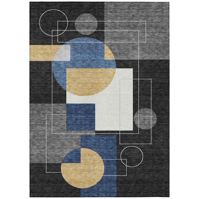 Machine Washable Indoor/ Outdoor Modern Filly Chantille Rug