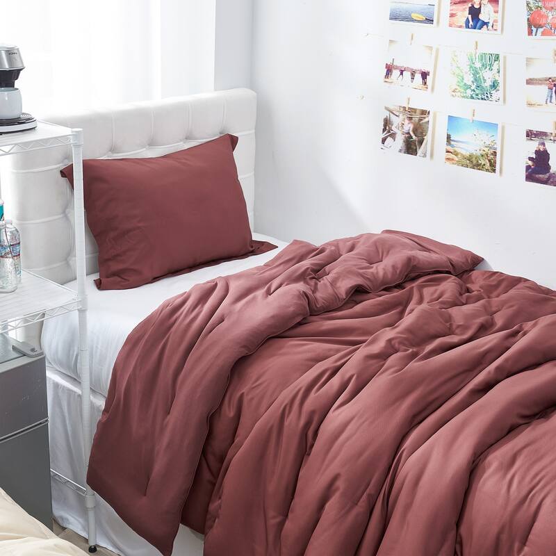 Bamlin Butter - Coma Inducer® Oversized Cooling Comforter Set - Red Pear - Twin XL