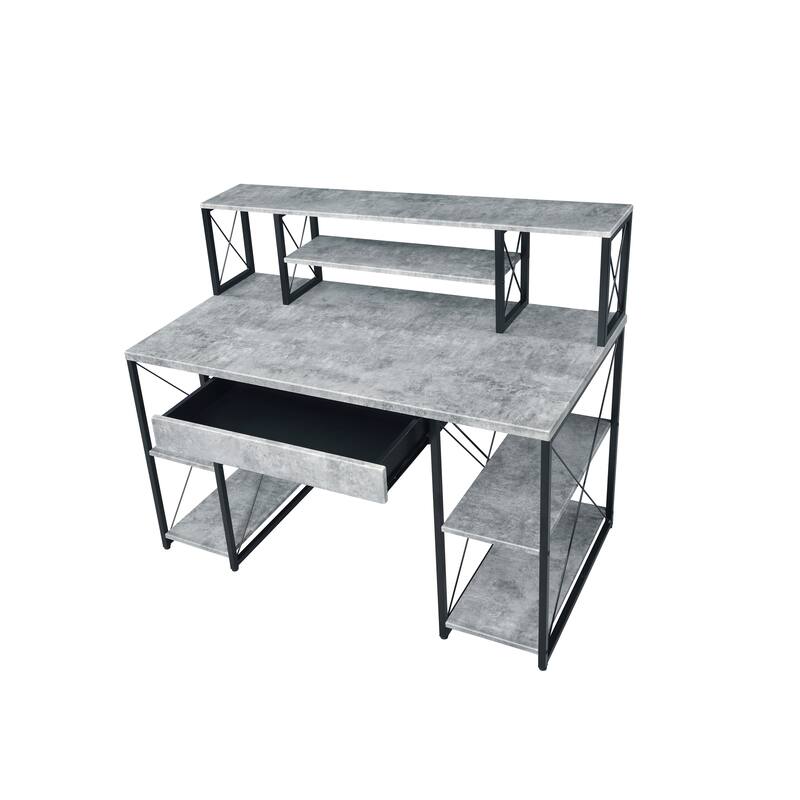 Versatile Modern Writing Desk with Sturdy Construction and Ample Storage