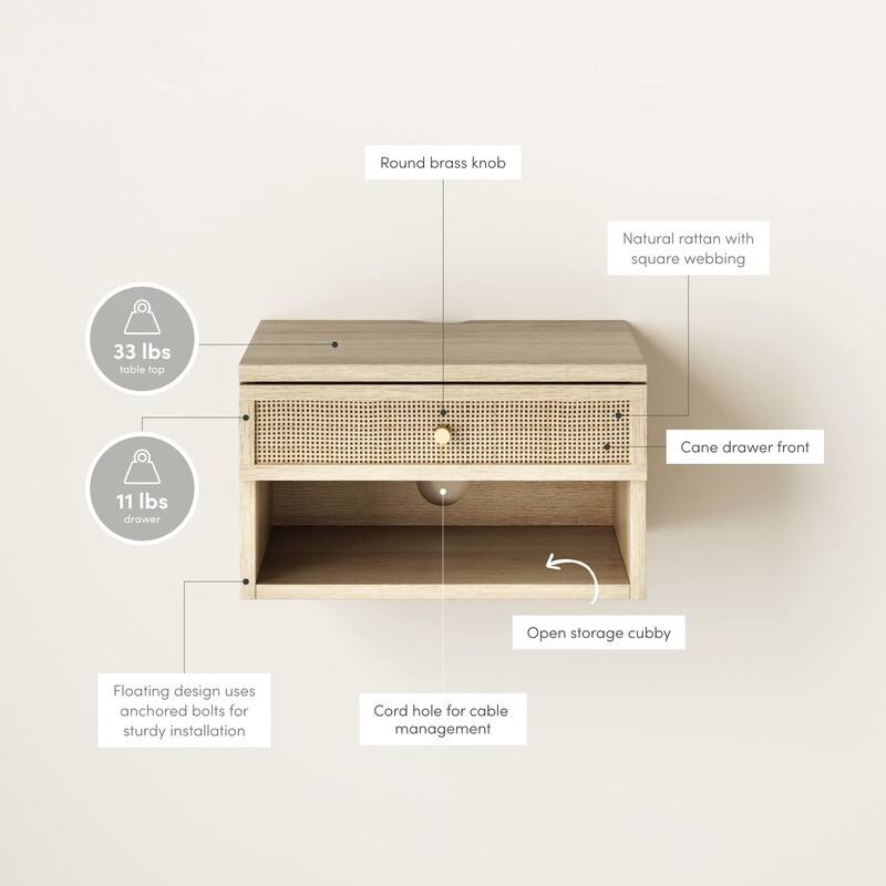 Modern Floating Bedside Nightstand