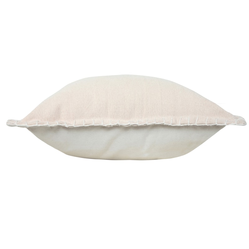 Sevita Guapo Casual Solid Stitched Edge Cotton Throw Pillow