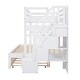 preview thumbnail 37 of 38, Wood Bunk Bed with Twin Size Trundle