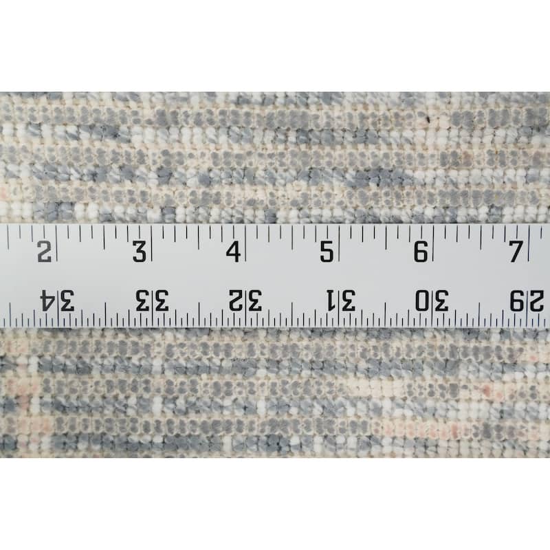 Hand Knotted Oriental Viscose Silk Carpet Modern Abstract Multi-Colored Abstract Area Rug - 4' 0'' X 2' 0''
